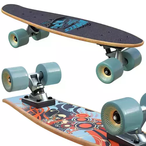 Skateboard with wheels