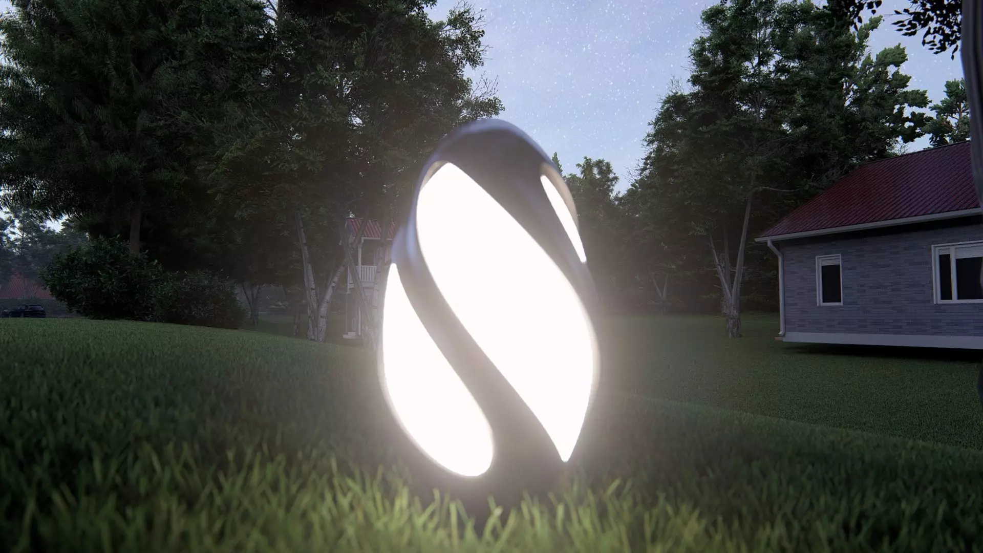 Futuristic Sci-Fi Lighting Unit 3D model_0