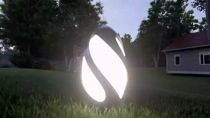 Futuristic Sci-Fi Lighting Unit 3D model