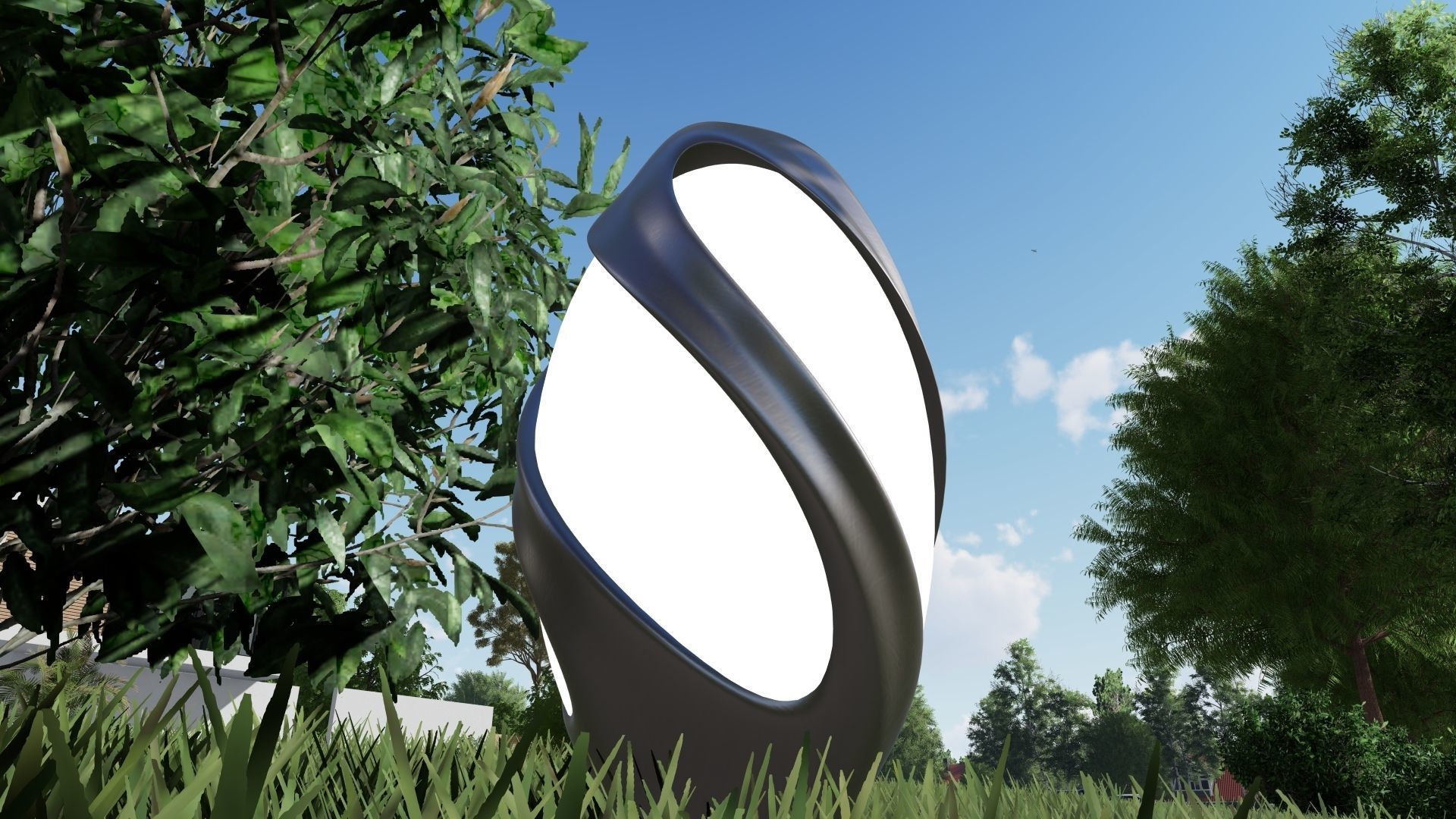 Futuristic Sci-Fi Lighting Unit 3D model_6