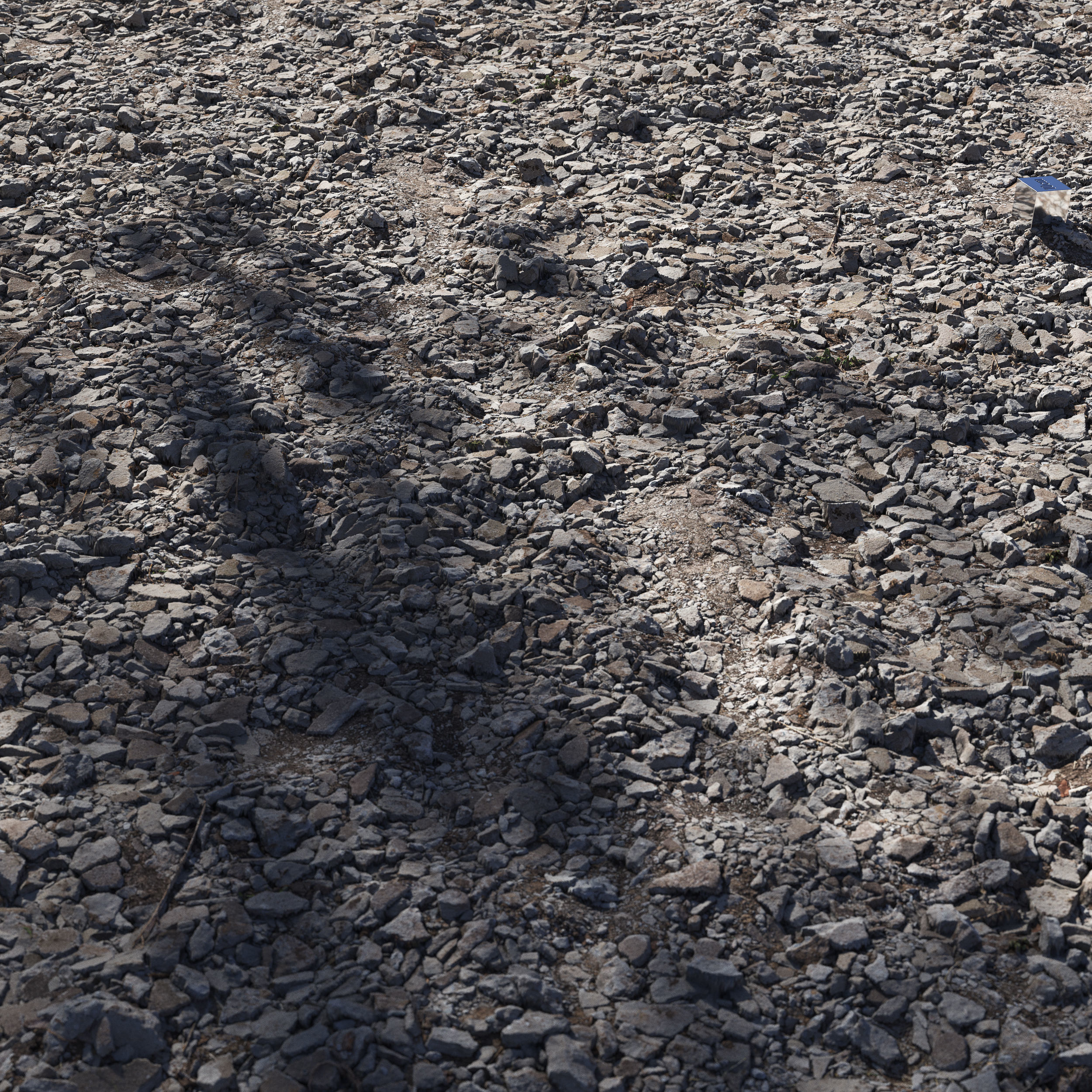 The surface of Concrete debris 3D model_1
