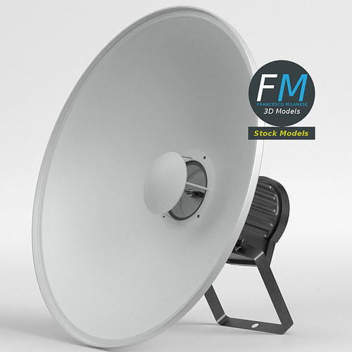 Beauty dish lamp 3D model