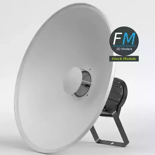 Beauty dish lamp 3D model