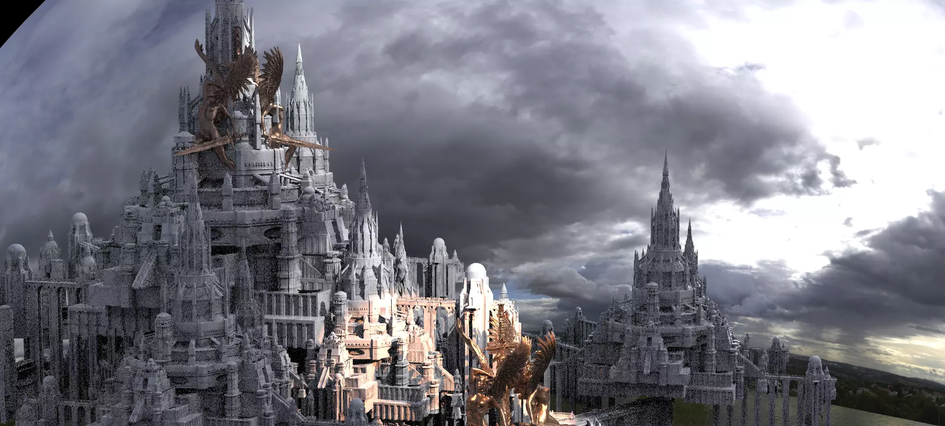 King Arthur Palace High quarter  3D model_0
