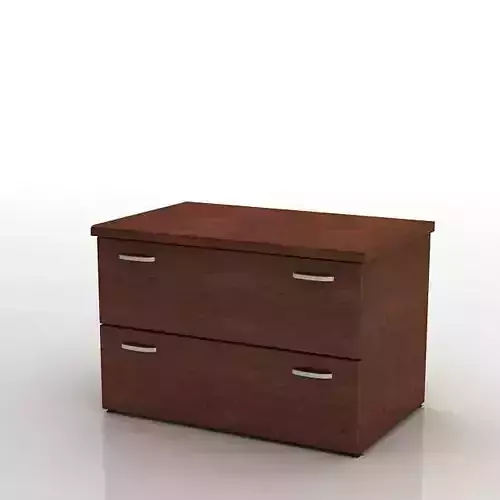 Retro Wooden Grained Two Drawer Dresser