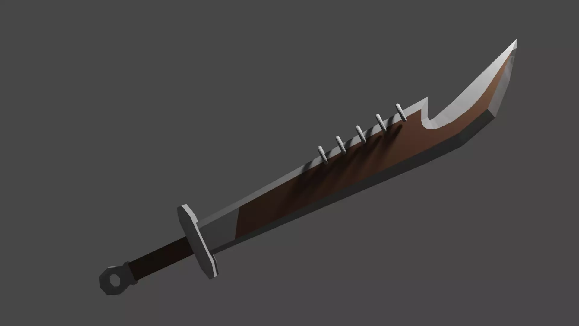Metin2 Full Moon Sword Low-poly 3D model_0