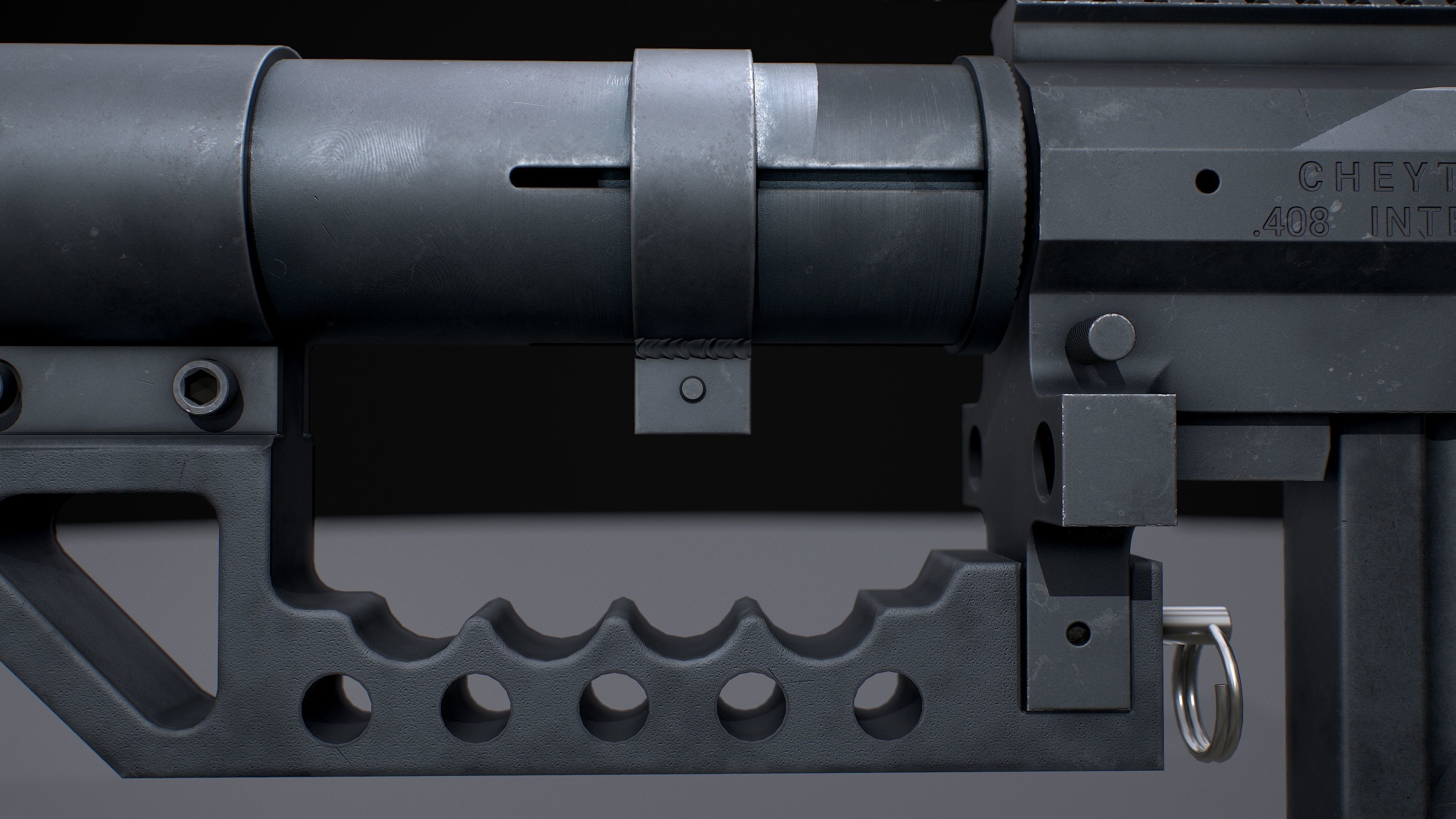 CHEYTAC M200 Low-poly 3D model_17