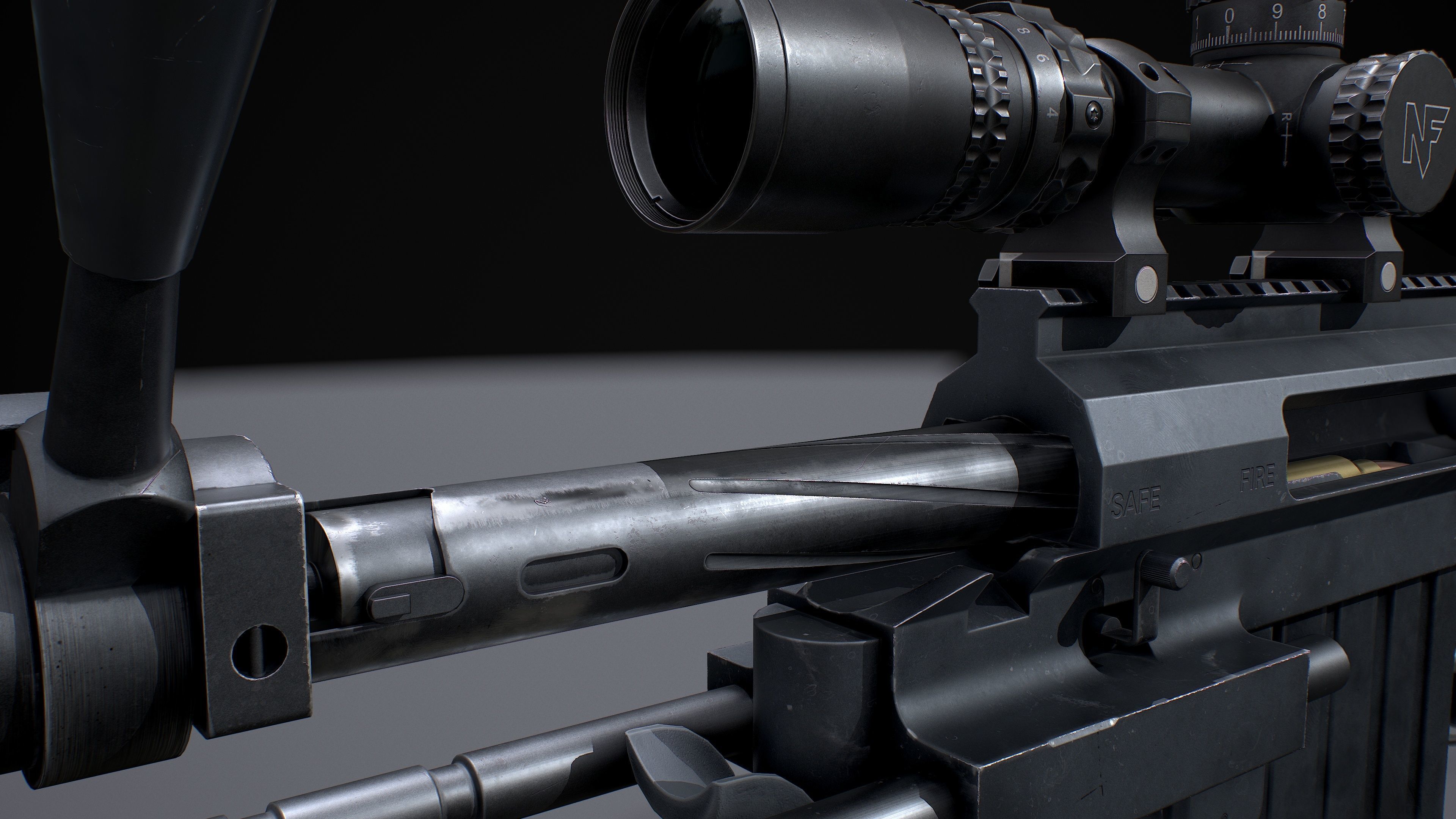 CHEYTAC M200 Low-poly 3D model_31