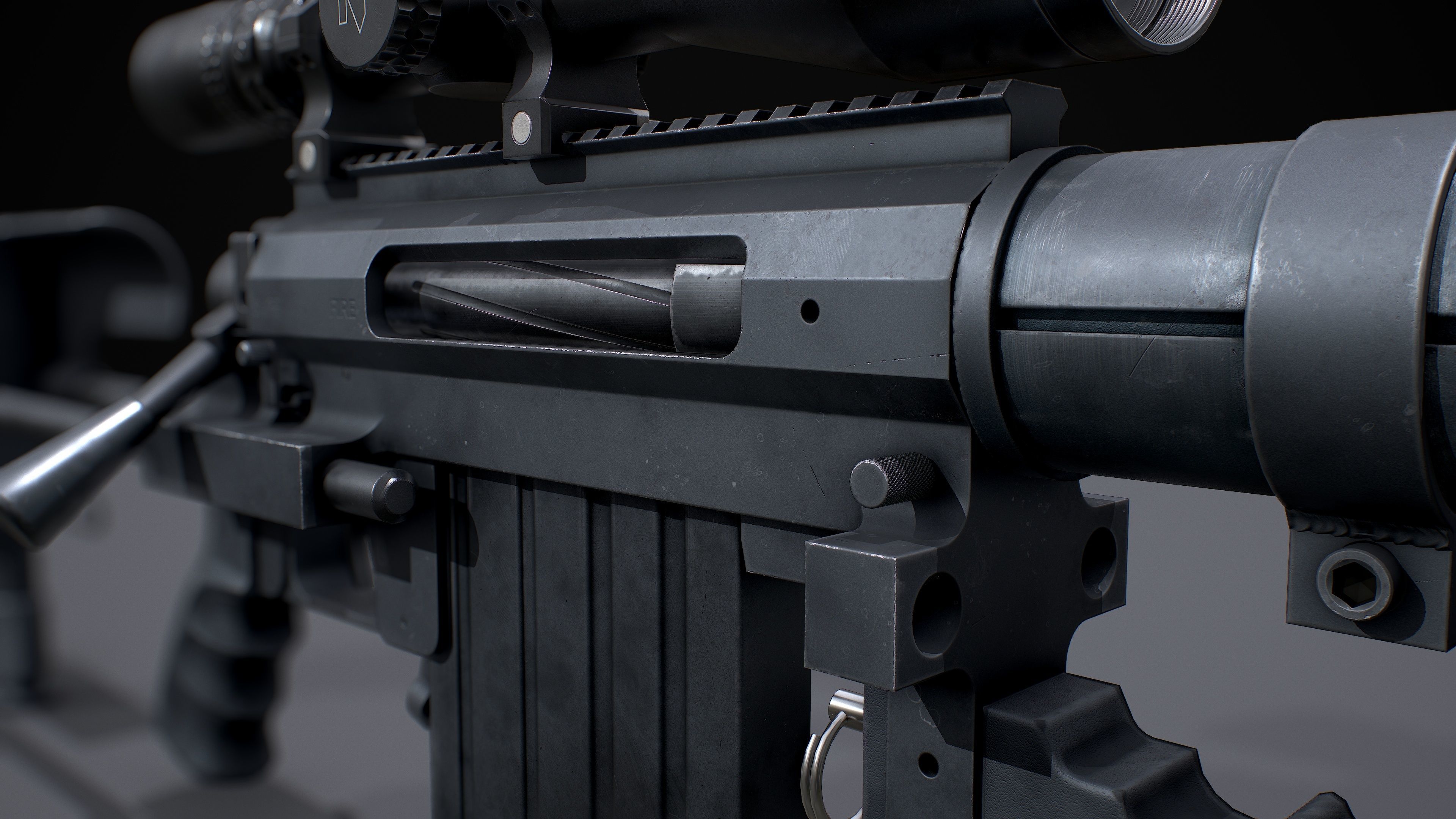 CHEYTAC M200 Low-poly 3D model_25