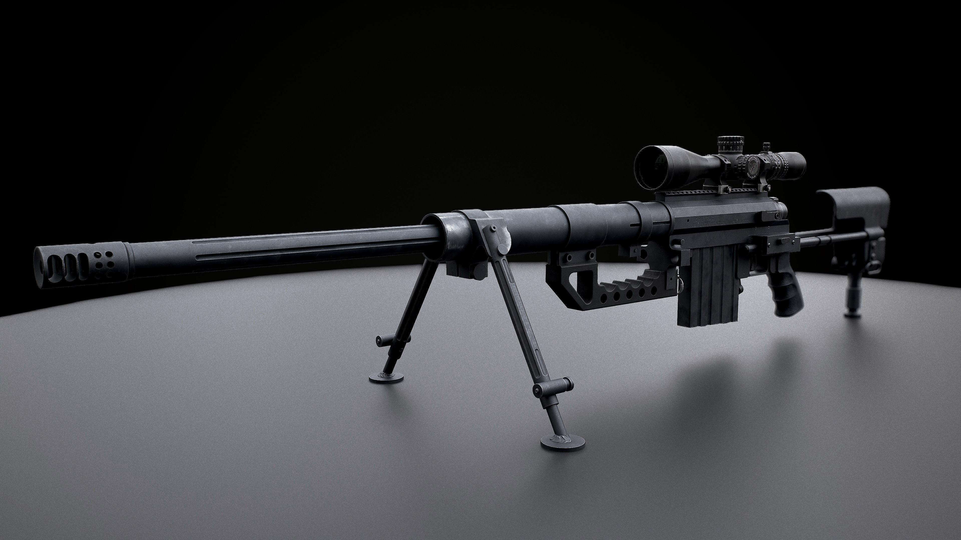CHEYTAC M200 Low-poly 3D model_8