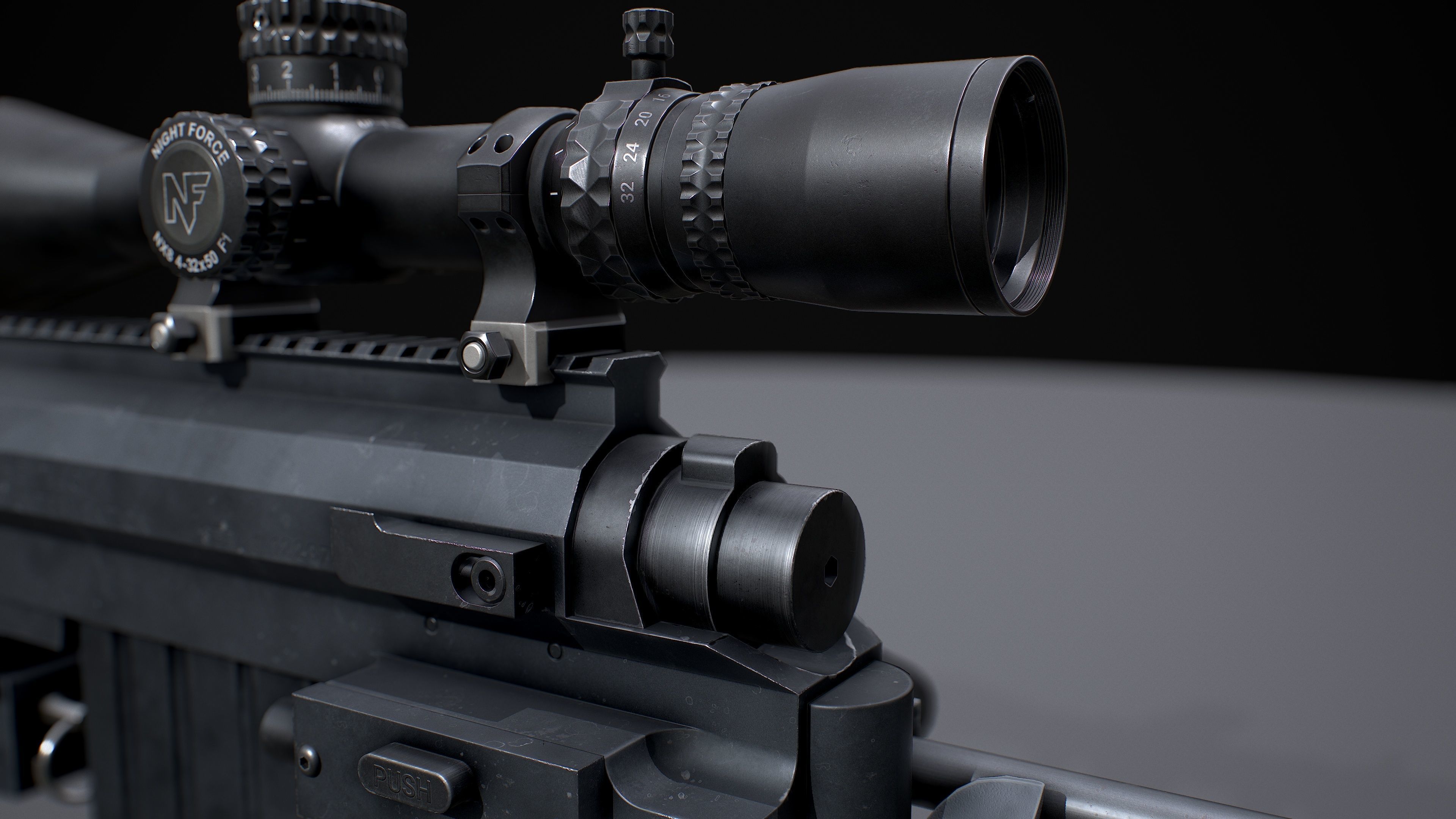 CHEYTAC M200 Low-poly 3D model_14