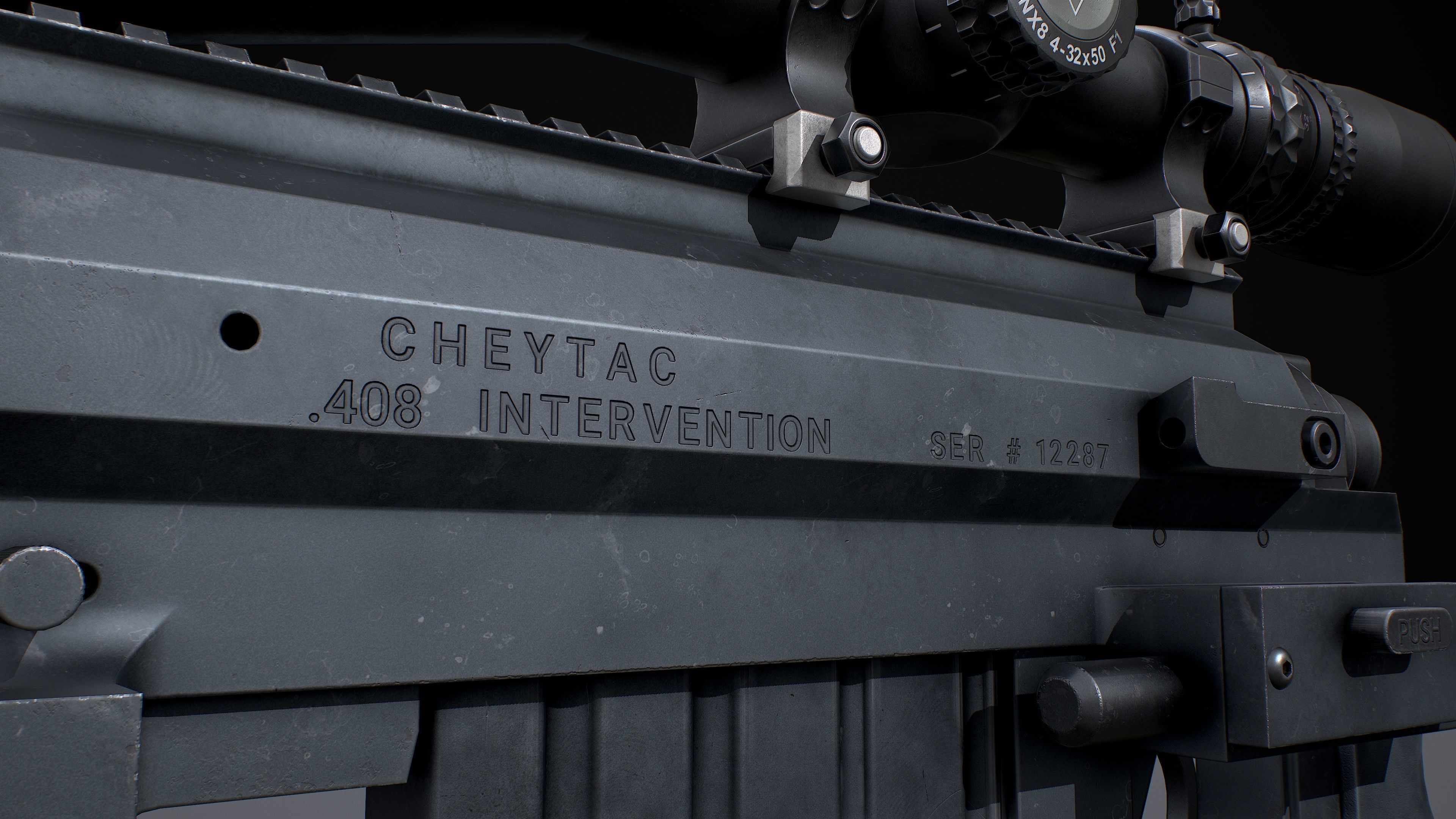 CHEYTAC M200 Low-poly 3D model_16