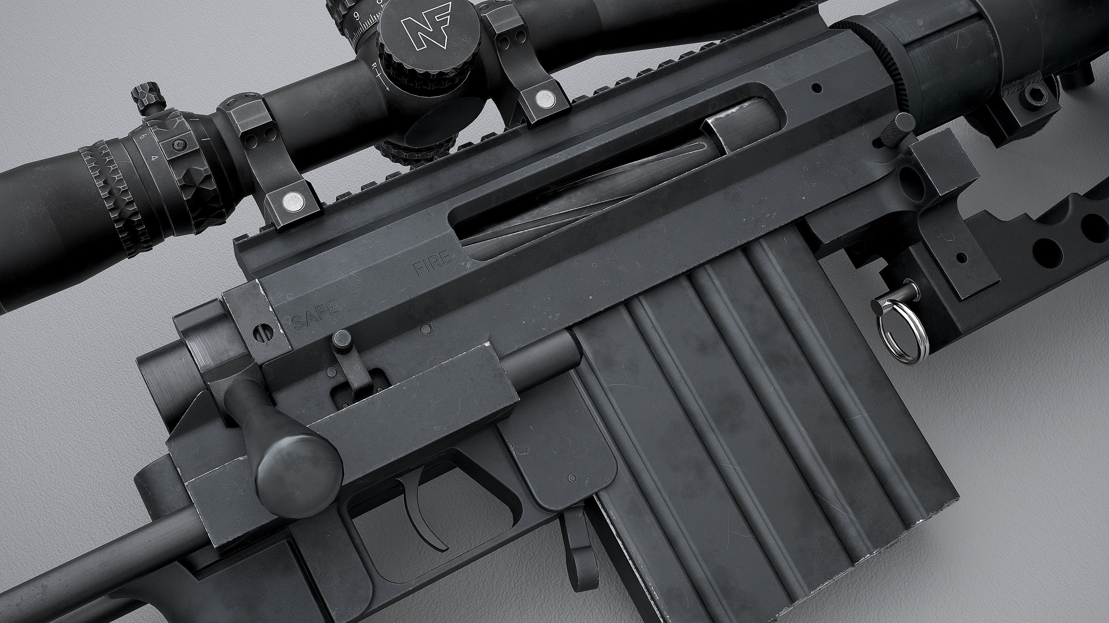 CHEYTAC M200 Low-poly 3D model_4