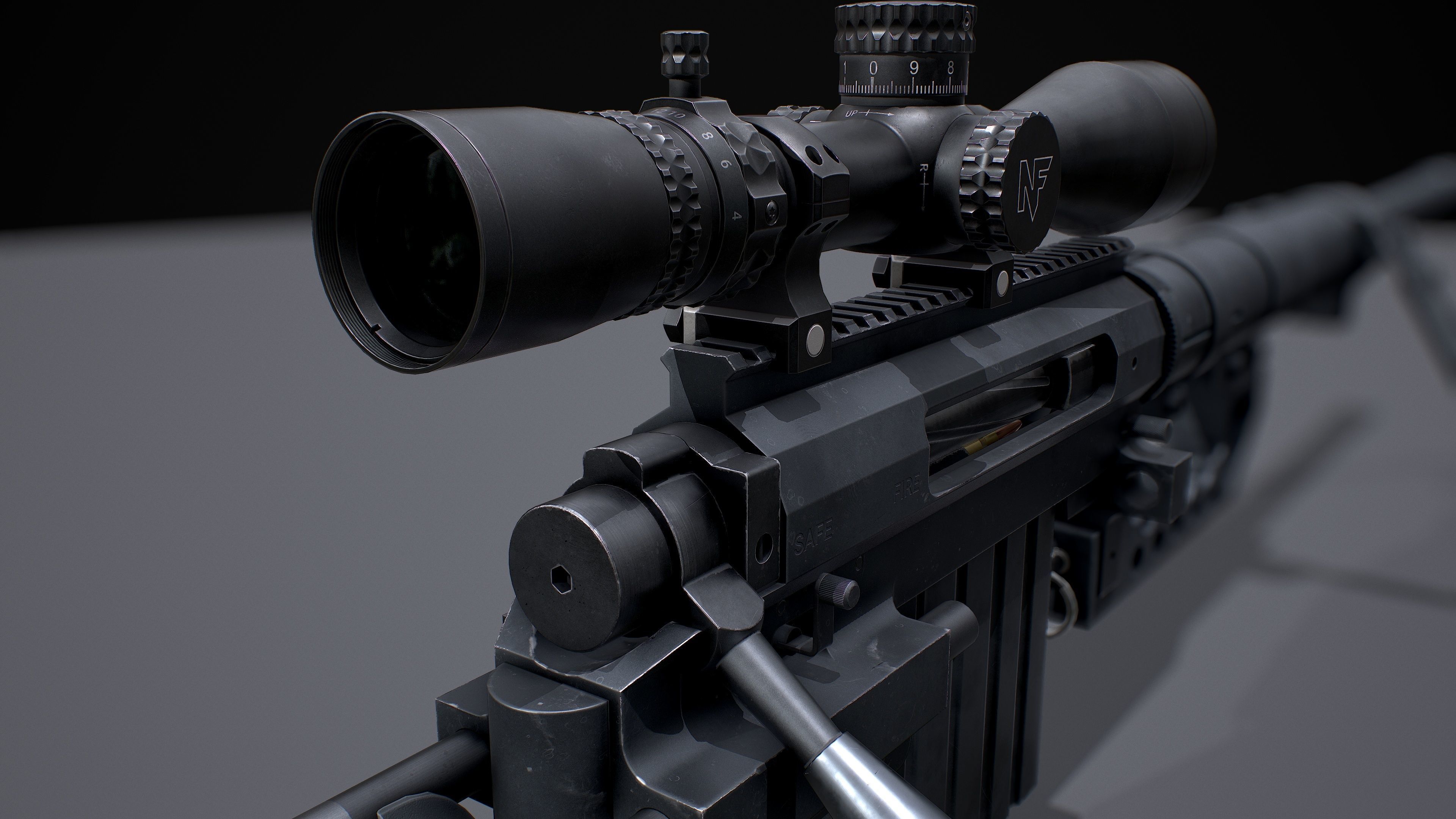 CHEYTAC M200 Low-poly 3D model_27