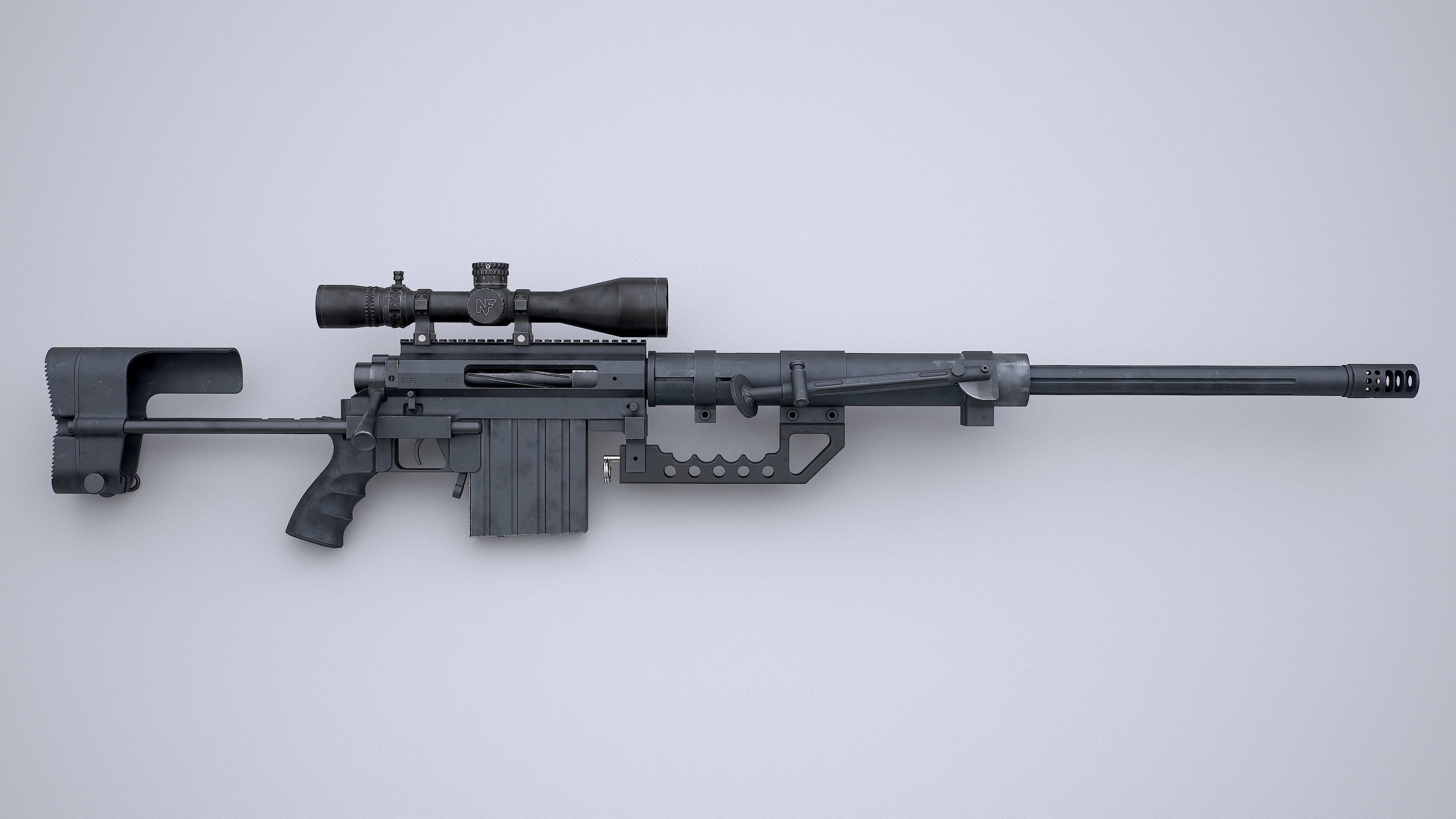 CHEYTAC M200 Low-poly 3D model_2