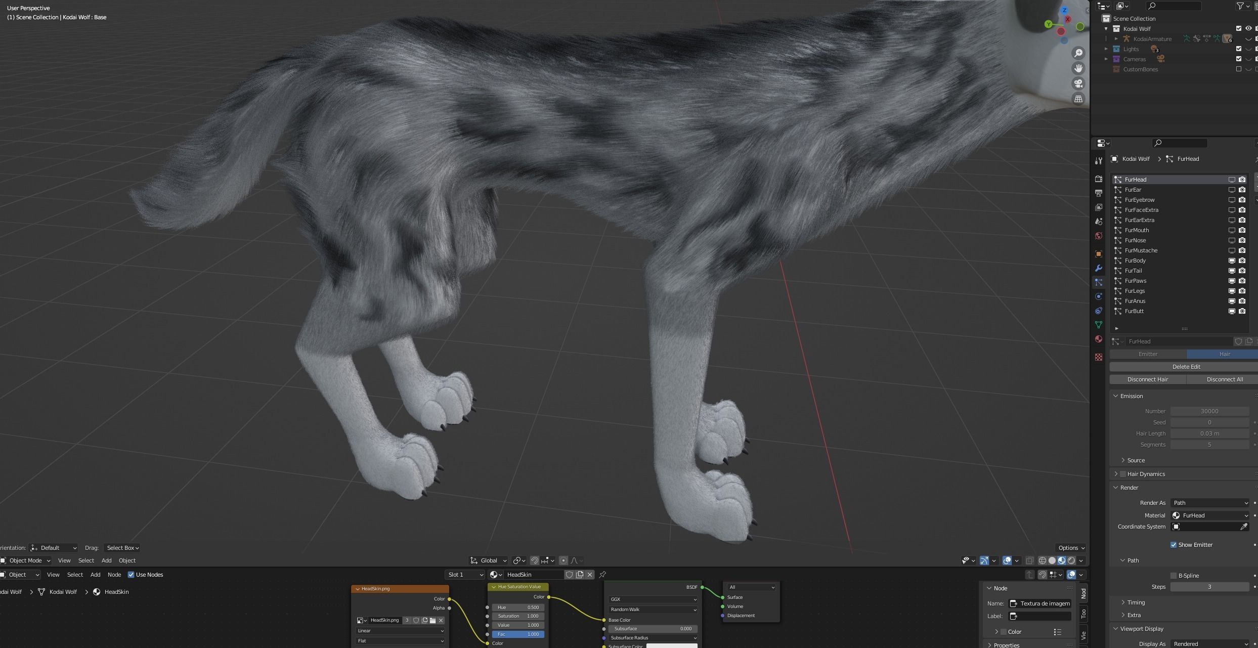 Kodai Wolf 3D model_69