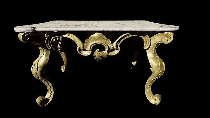 Victorian console table 3D model