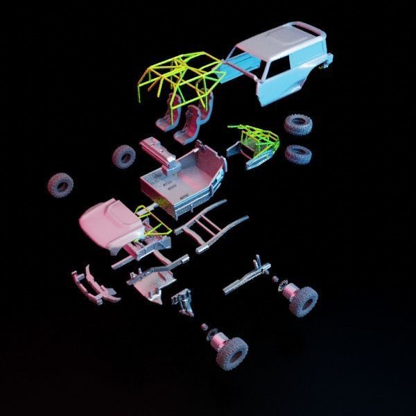 FULL KIT Bronco R Concept 3D print model_4