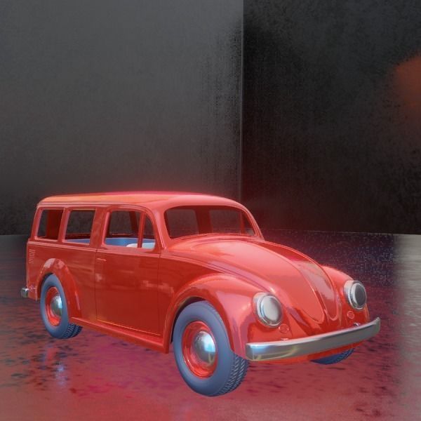 FULL KIT Beetle Van Fuskombi Station wagon 20fev22 3D print model_4