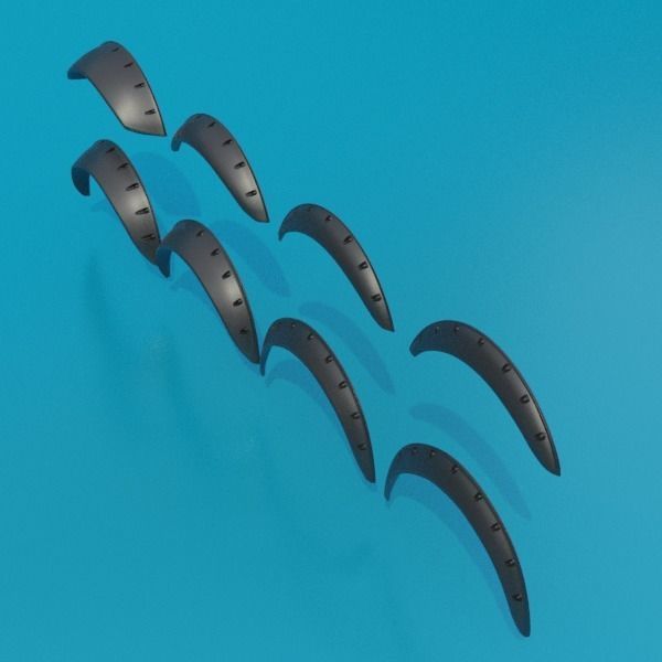 UNIVERSAL WHEEL FLARES 26NOVWF03 3D print model_2