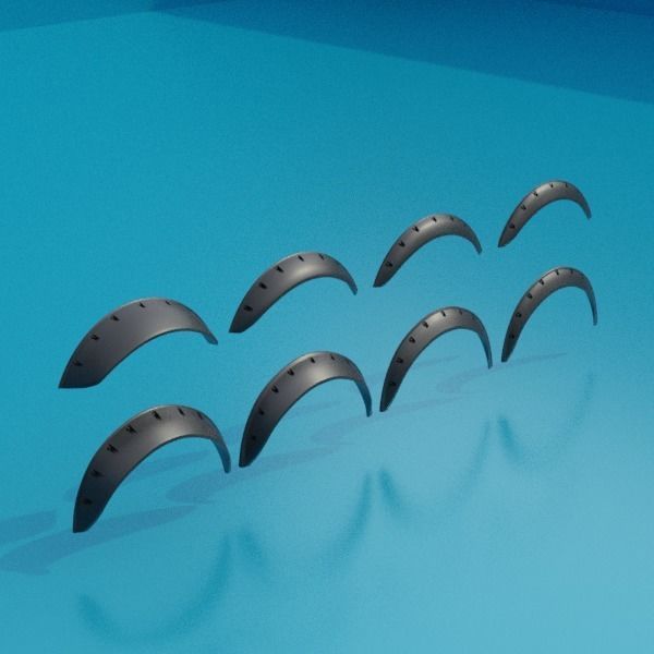 UNIVERSAL WHEEL FLARES 26NOVWF03 3D print model_3