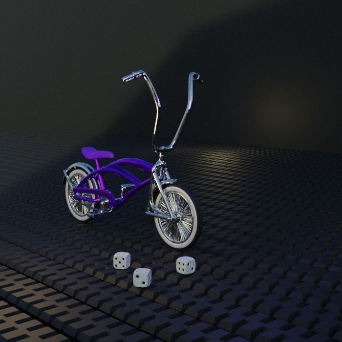 Lowrider Bike 1 3D print model_1