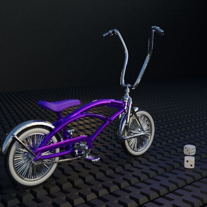 Lowrider Bike 1 3D print model_4