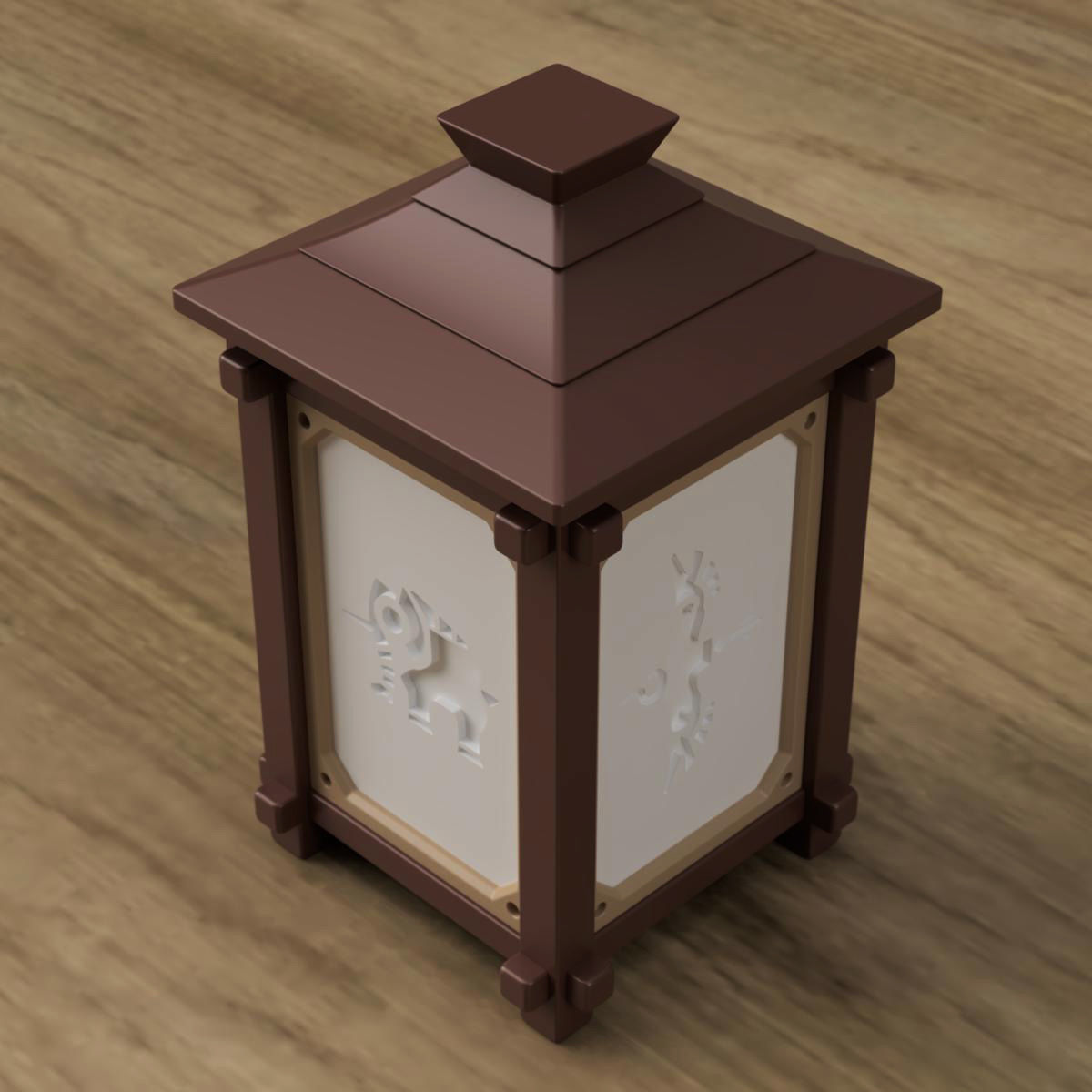 Custom Shoji Lamp 3D print model_3