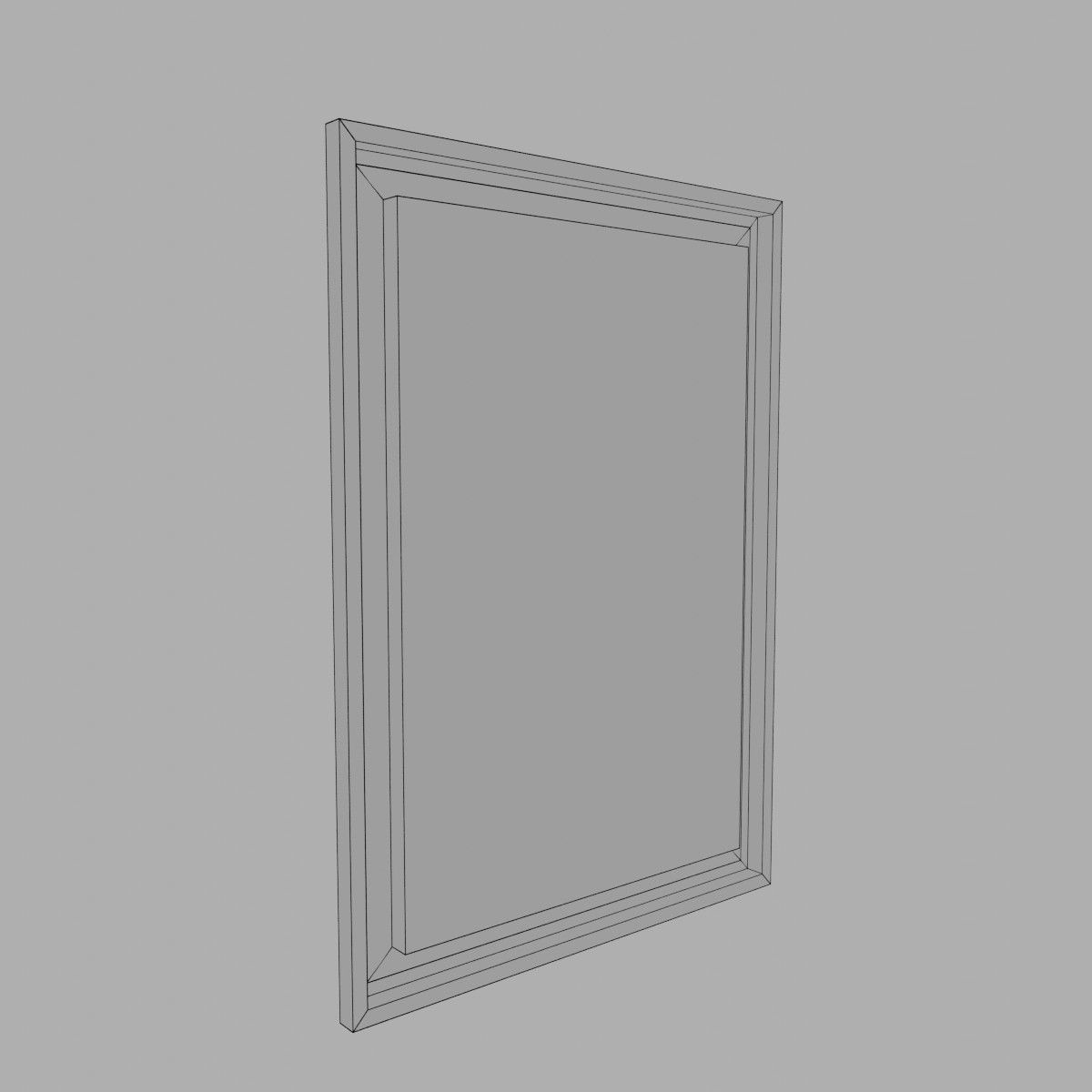 Abstract  Art painting on canvas Low-poly 3D model_30