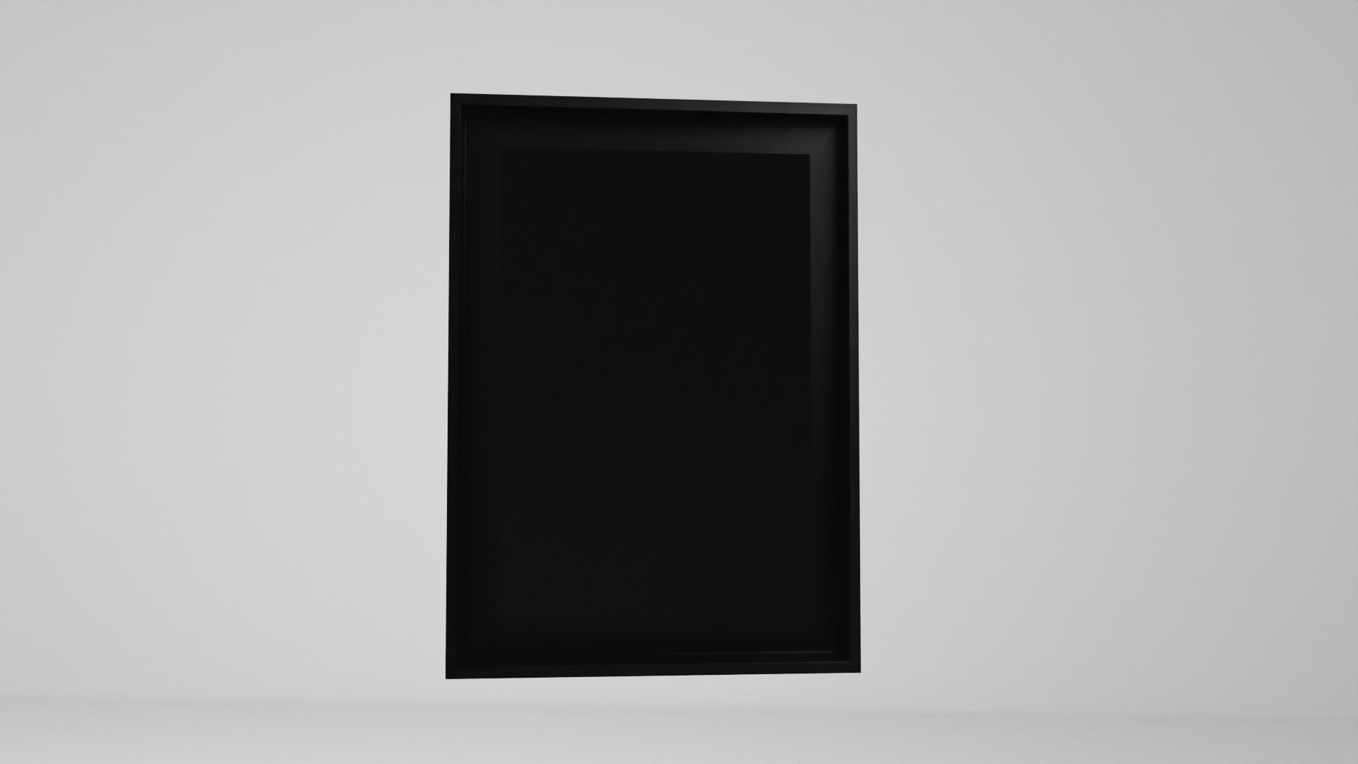 Abstract  Art painting on canvas Low-poly 3D model_11