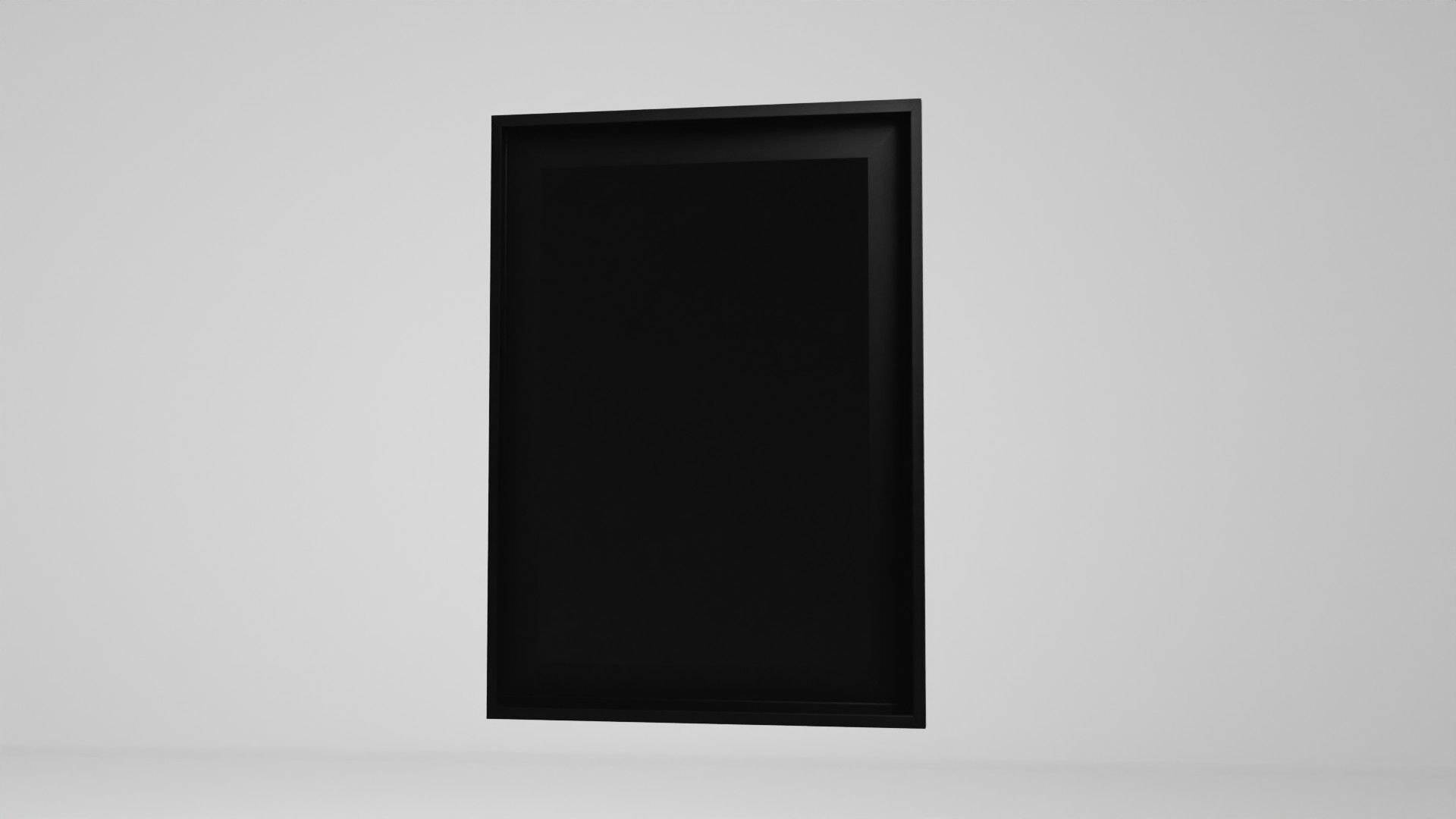 Abstract  Art painting on canvas Low-poly 3D model_12