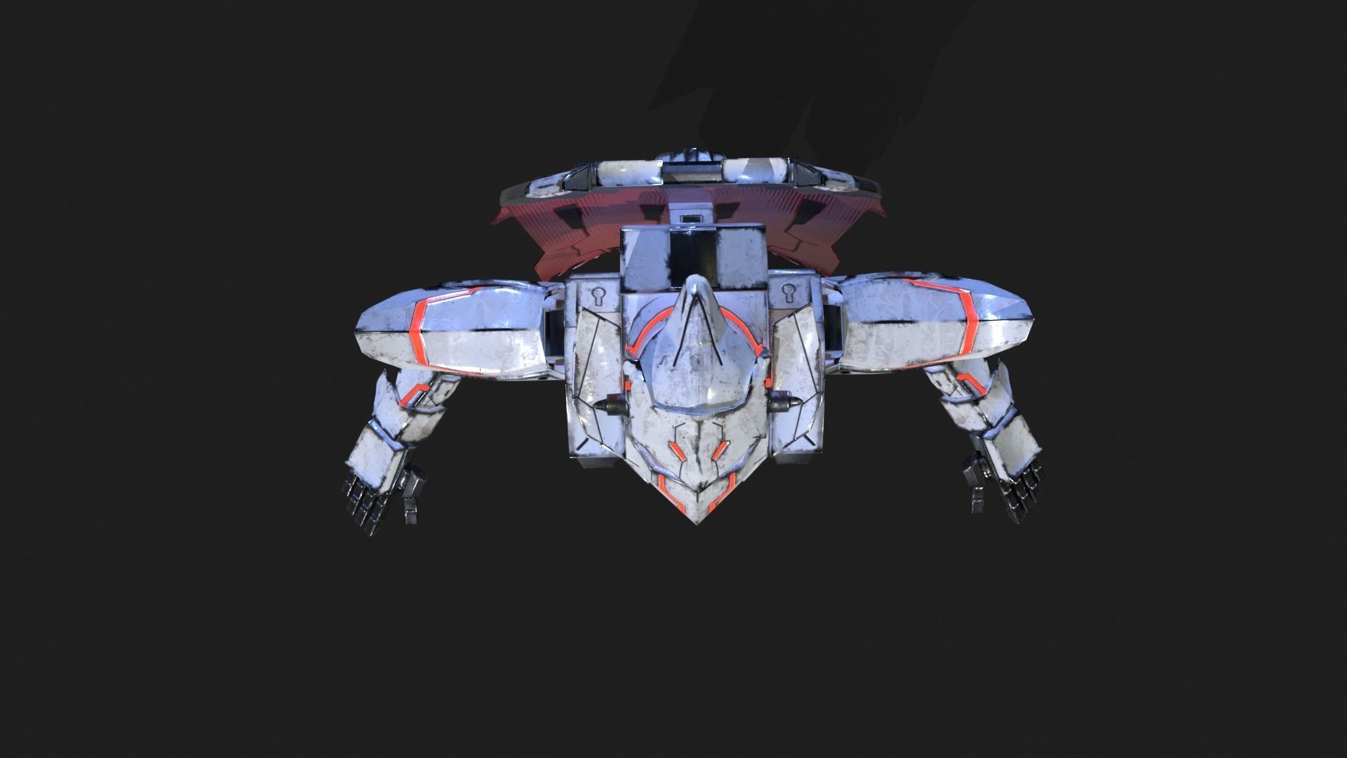 Cast Male SORO Low-poly 3D model_14