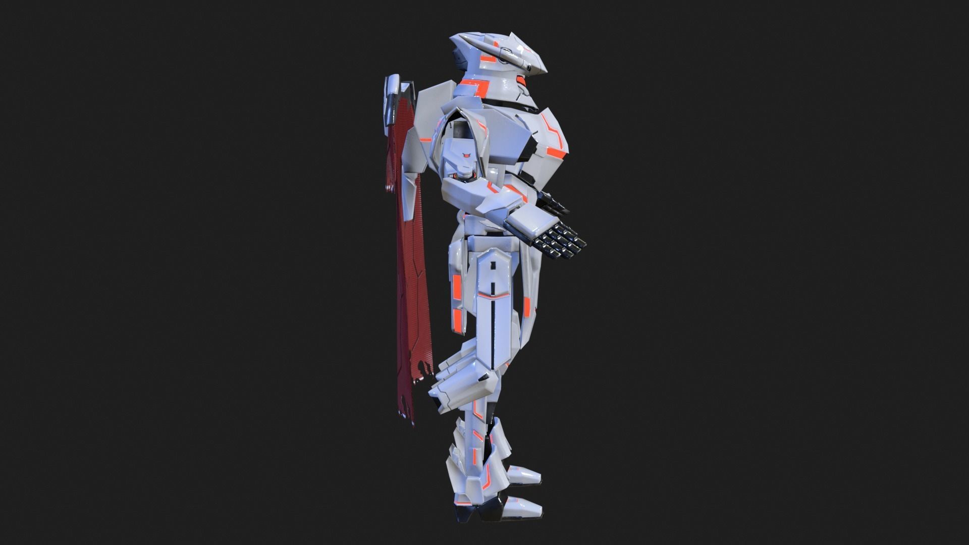 Cast Male SORO Low-poly 3D model_21