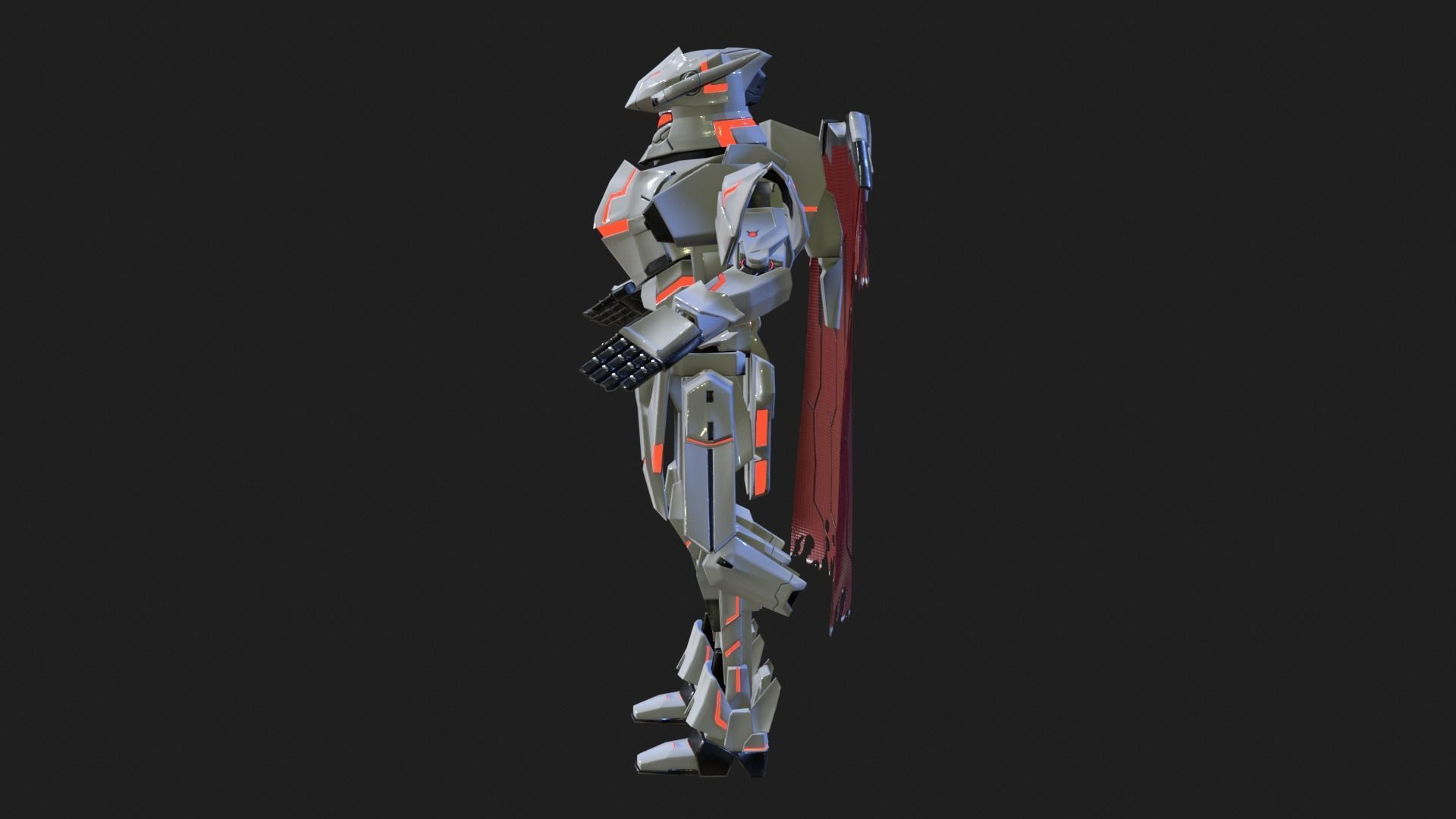 Cast Male SORO Low-poly 3D model_17