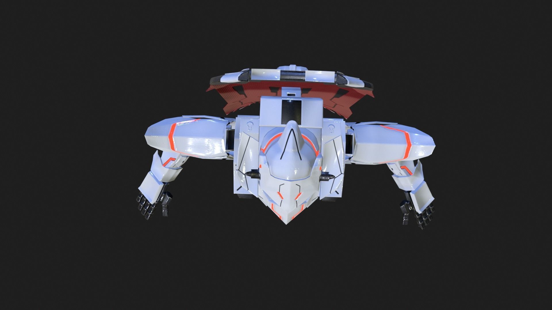 Cast Male SORO Low-poly 3D model_23