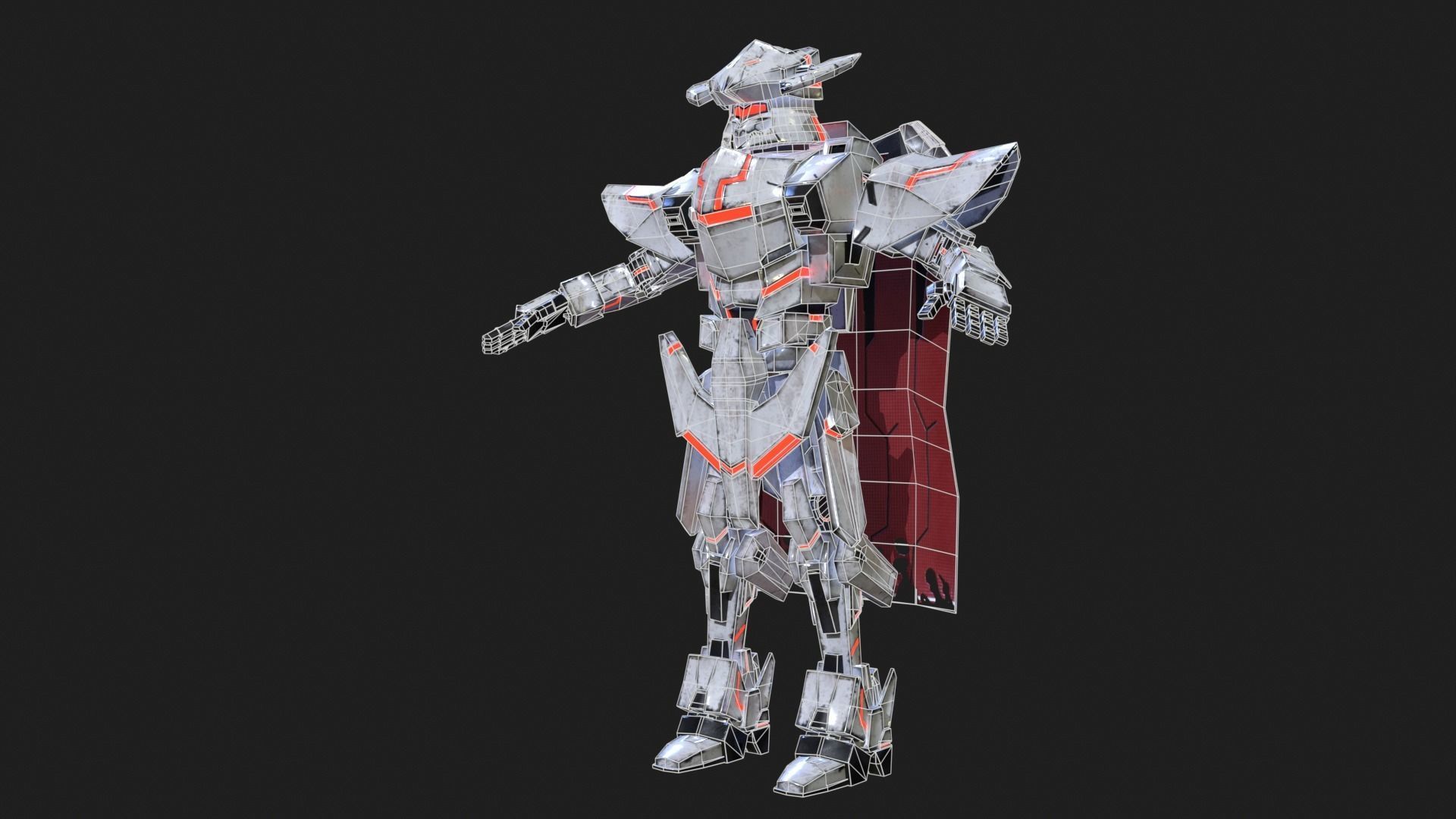 Cast Male SORO Low-poly 3D model_42