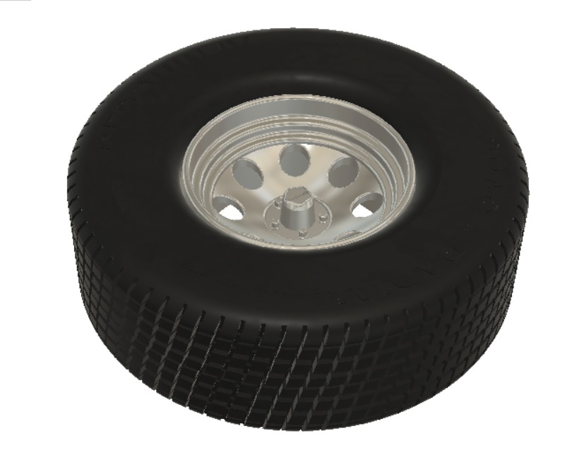 AR Baja Wheels with Tires and Brakes for 3D Printing 3D print model_4