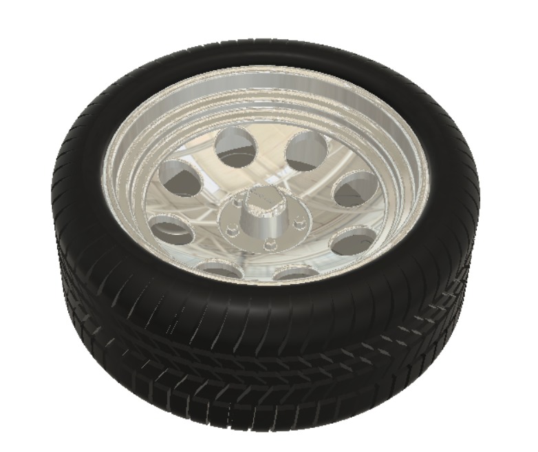 AR Baja Wheels with Tires and Brakes for 3D Printing 3D print model_2