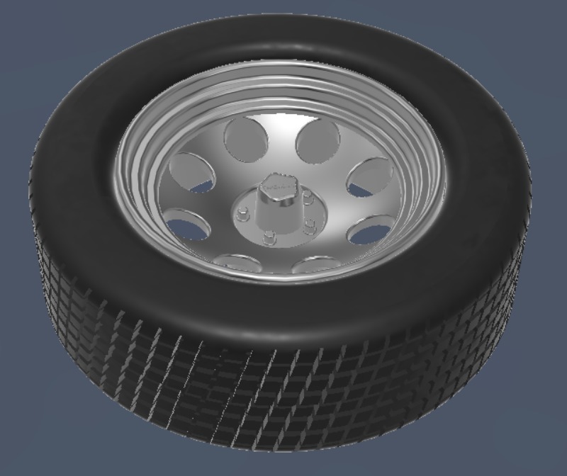 AR Baja Wheels with Tires and Brakes for 3D Printing 3D print model_6
