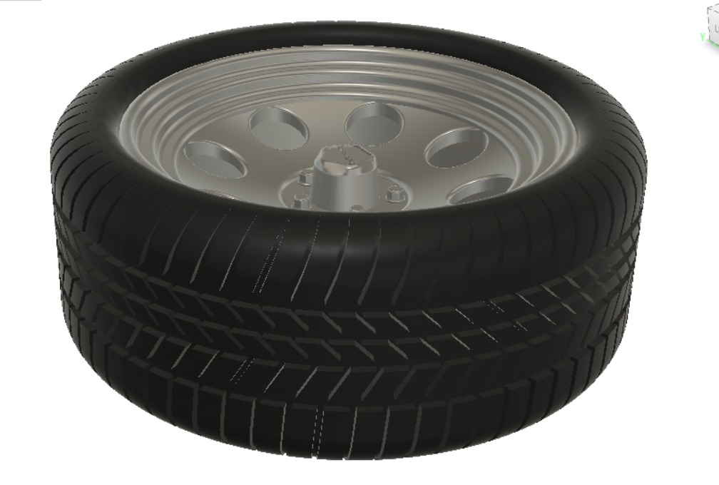 AR Baja Wheels with Tires and Brakes for 3D Printing 3D print model_1