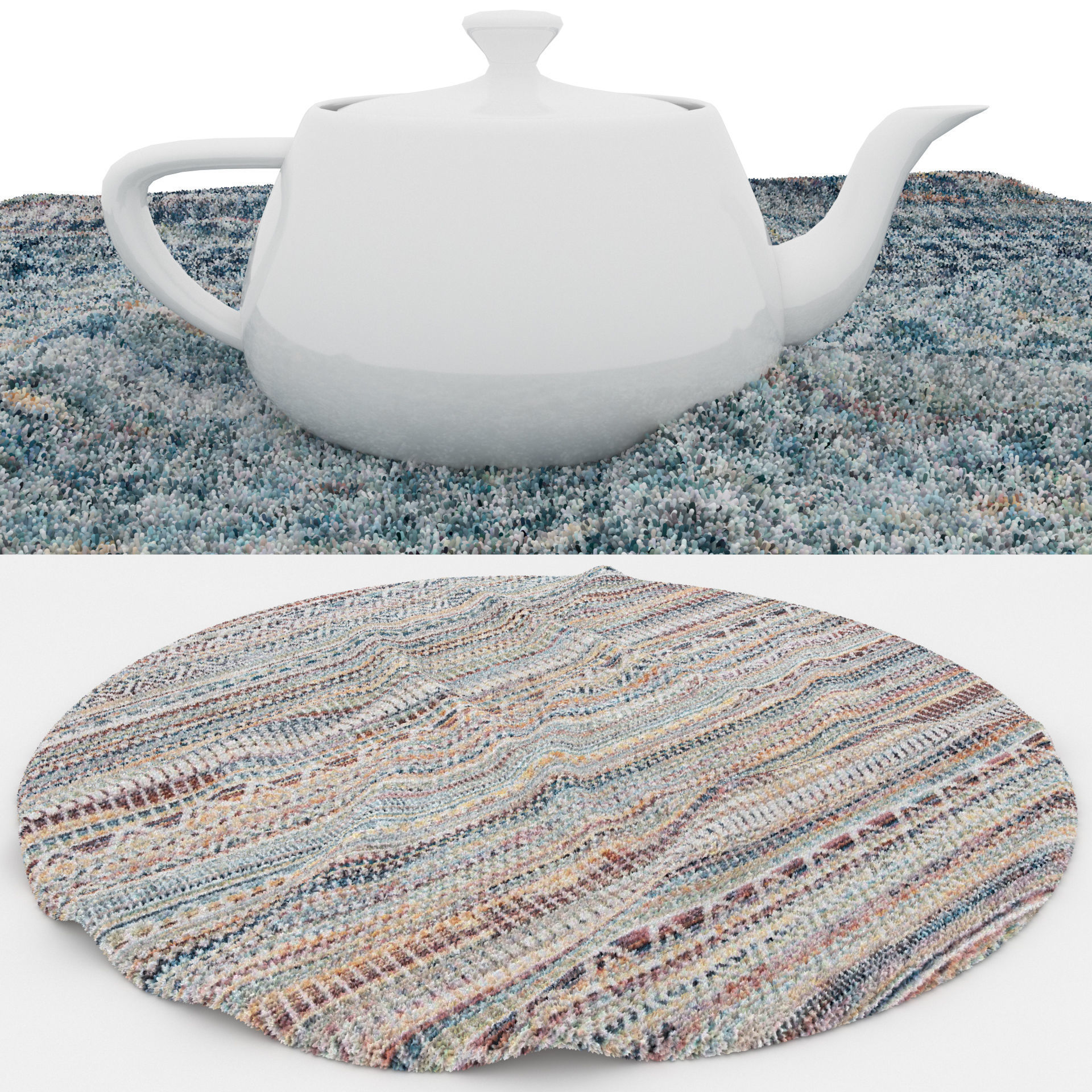 Rugs No 689 Low-poly 3D model_1