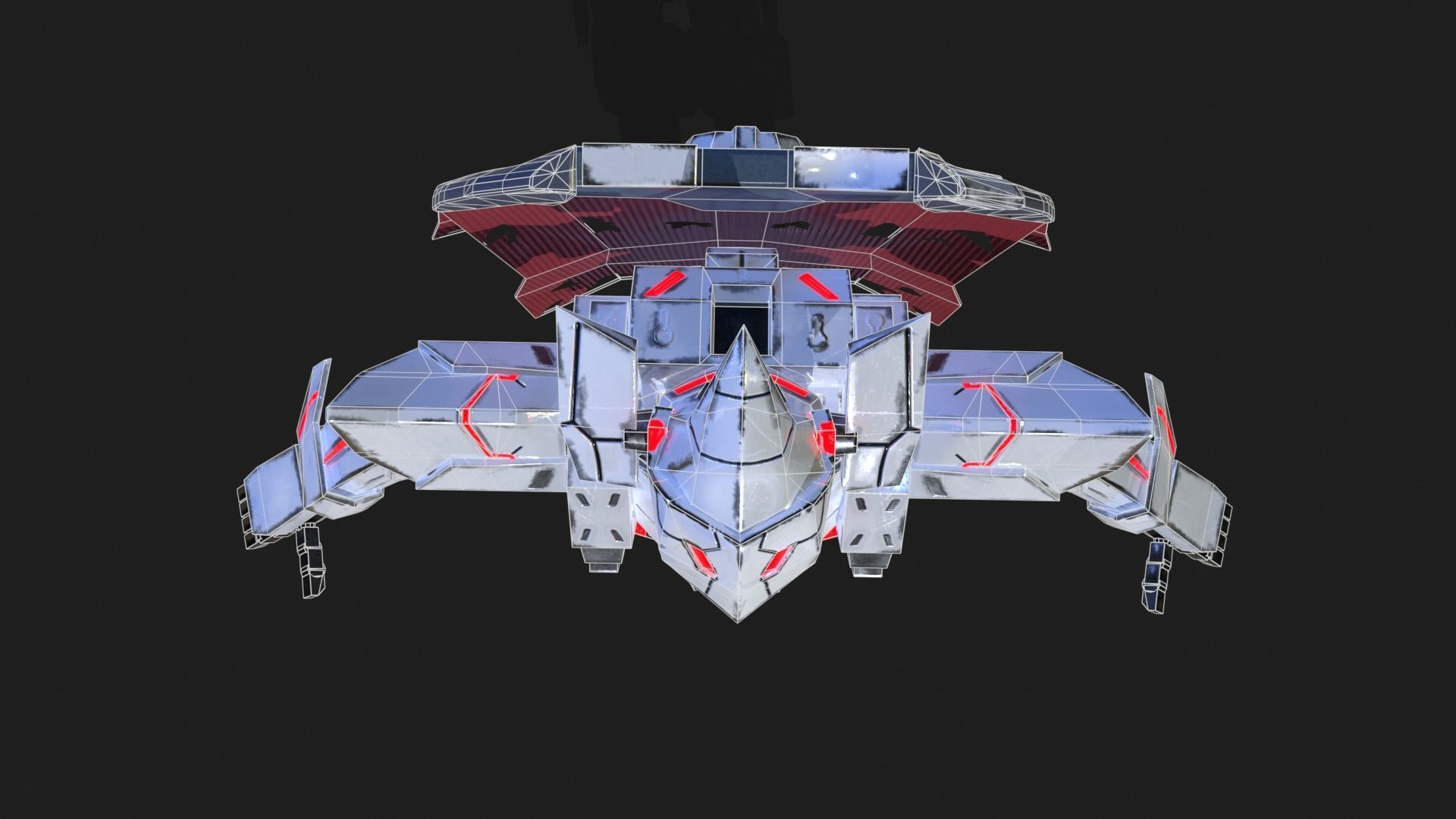 Cast Female SORO Low-poly 3D model_16