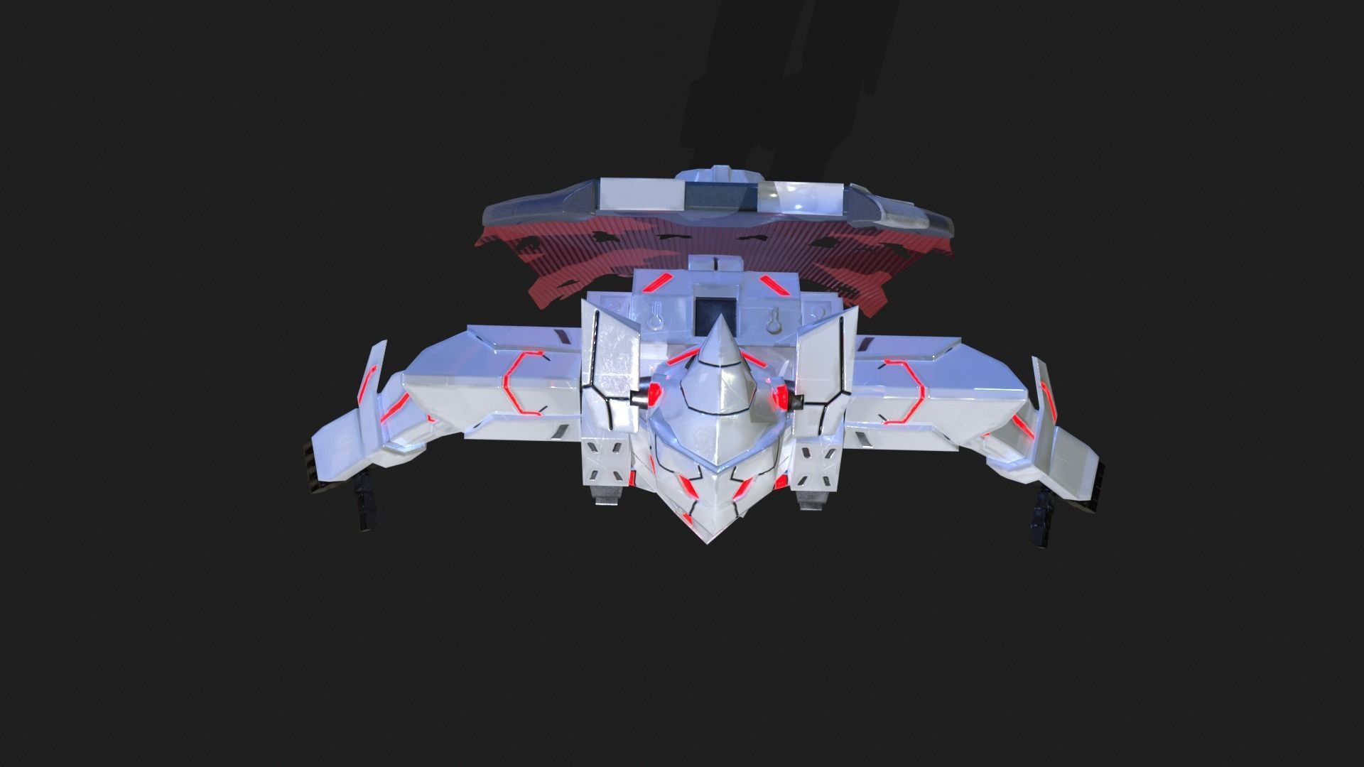 Cast Female SORO Low-poly 3D model_27