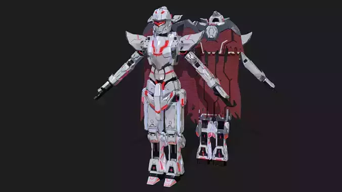 Cast Female SORO Low-poly 3D model