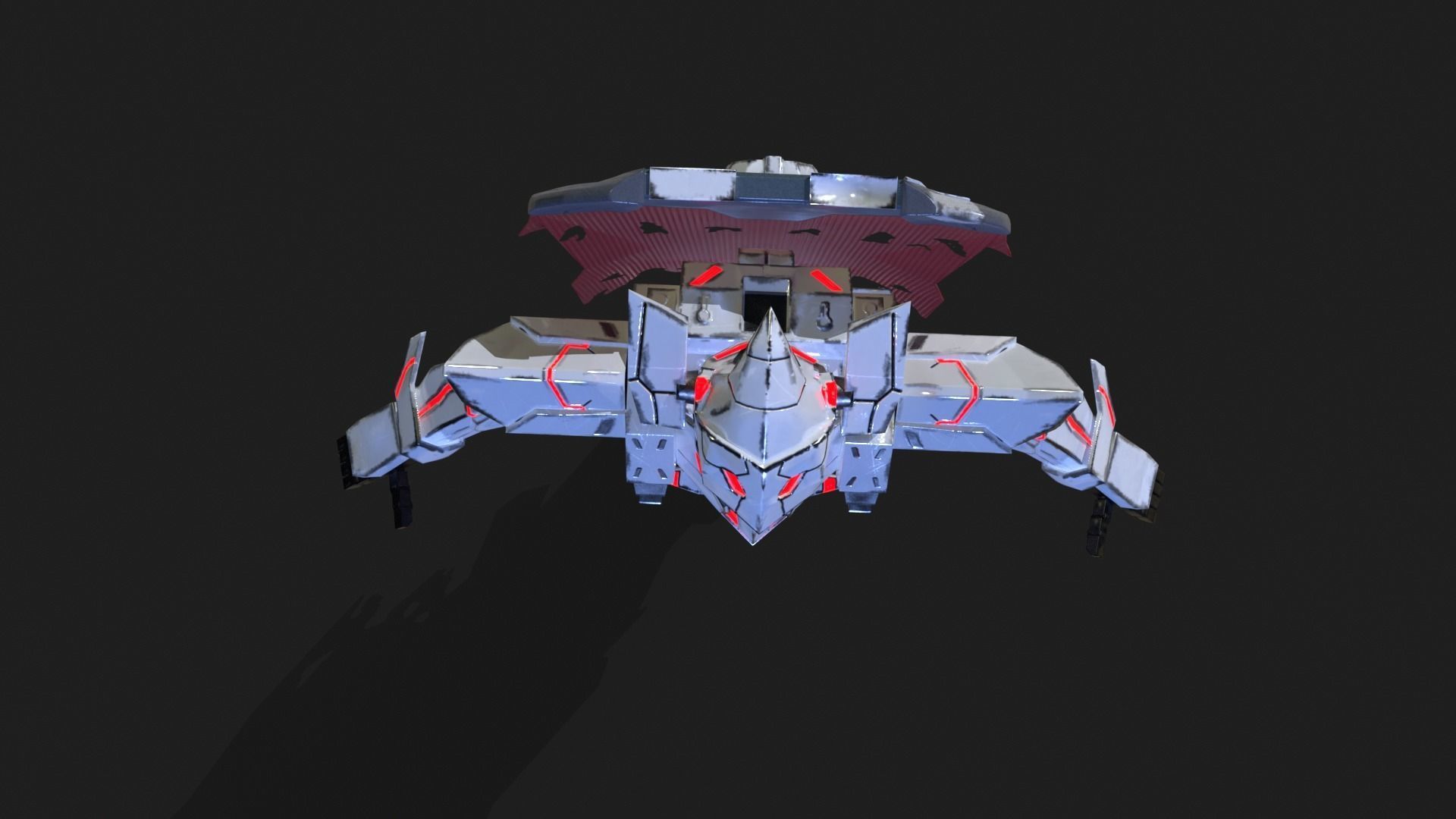 Cast Female SORO Low-poly 3D model_12