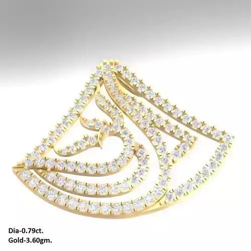 Luxury earrings for 3D printing 3D print model