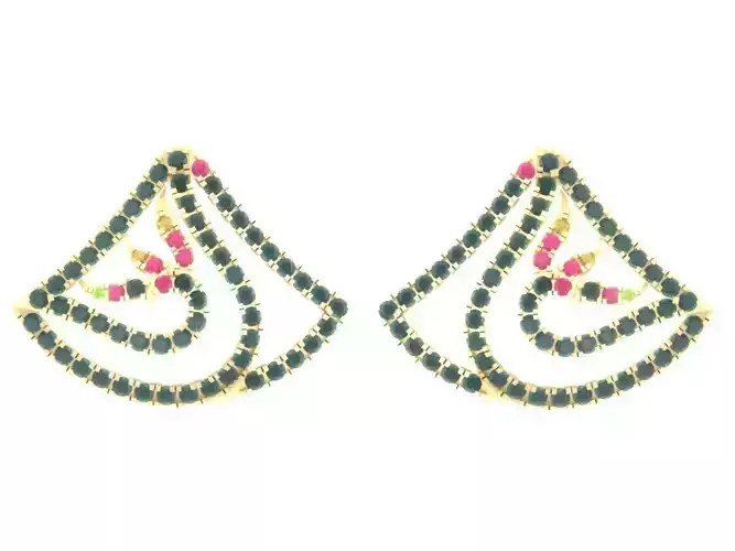 Luxury earrings for 3D printing