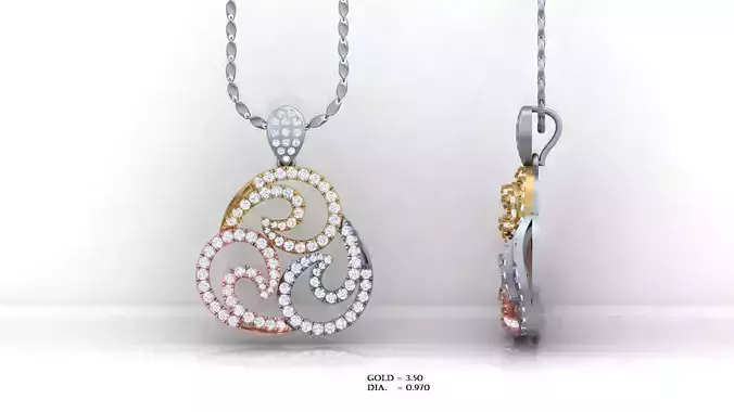 Luxury pendant for 3D printing