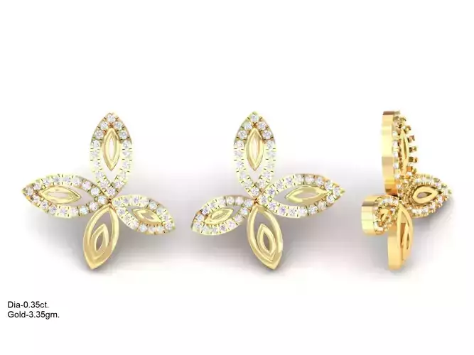 Luxury earrings and pendant for 3D printing