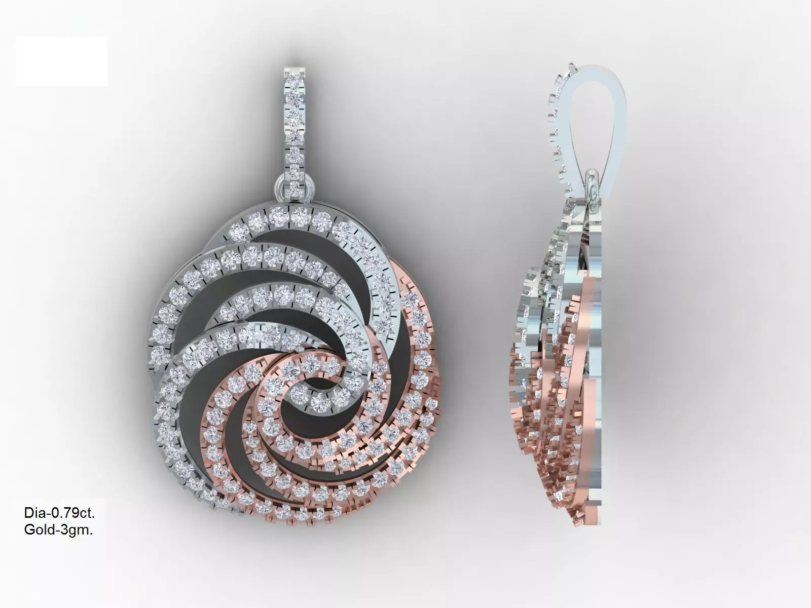 Luxury pendant for 3D printing 3D print model
